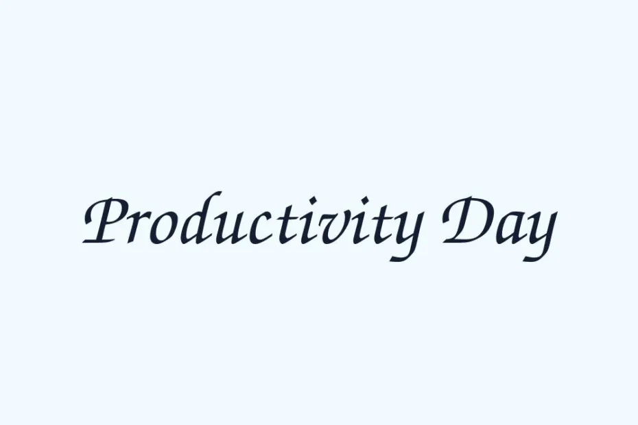 productivity-day