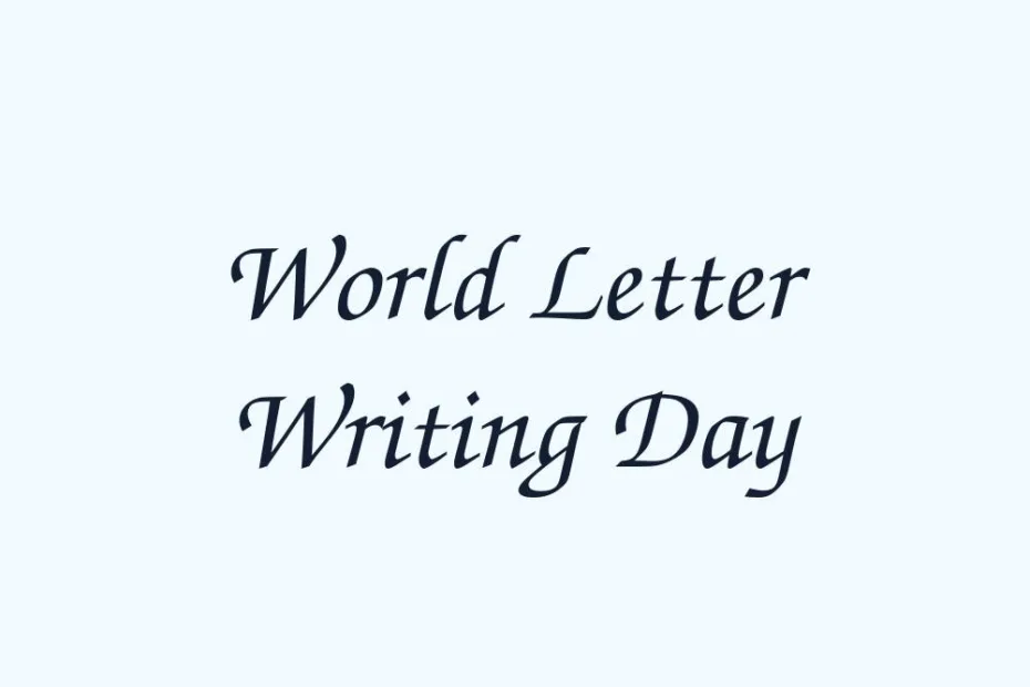 world-letter-writing-day