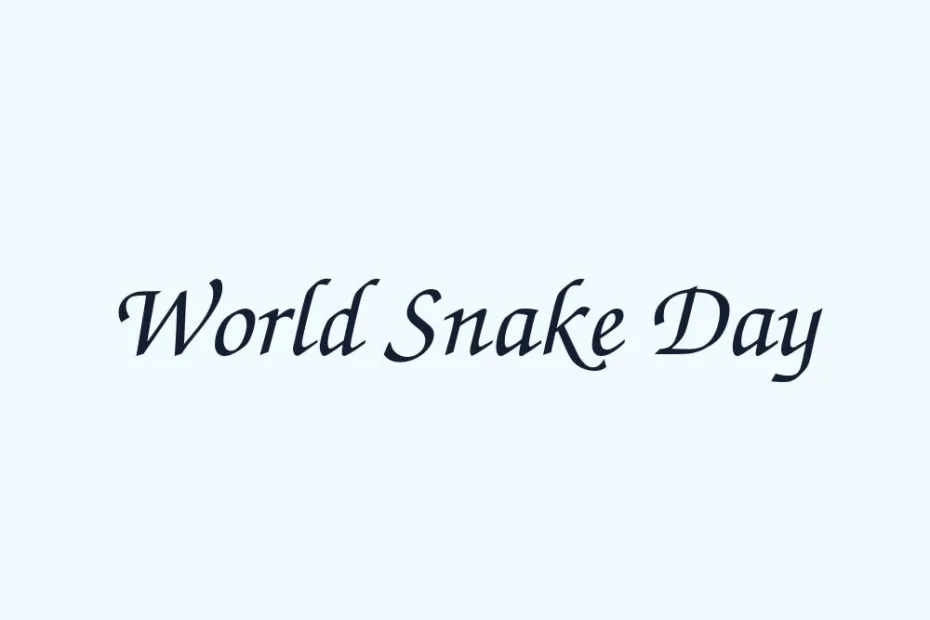world-snake-day